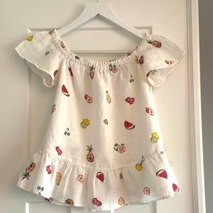 Fun Zara summer shirt with a beautiful fruit pattern